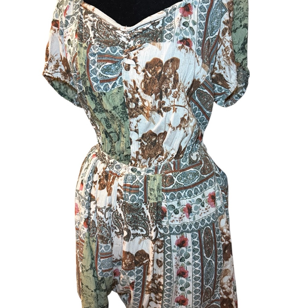 Women's Multicolor Patterned Jumpsuit